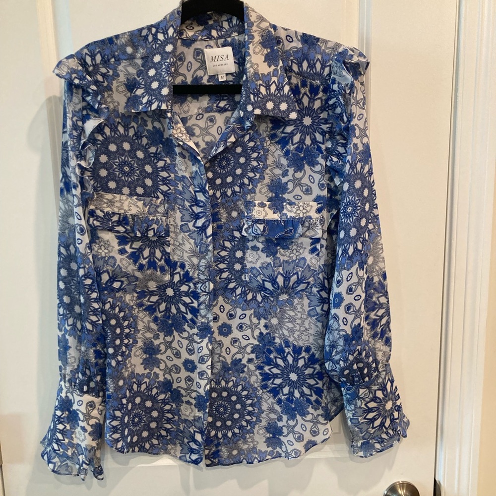 Beautiful,floral MISA Los Angeles top